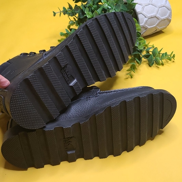 SOREL WATERPROOF BIG KID 3 LEATHER BOOTS SHOES - Picture 7 of 9